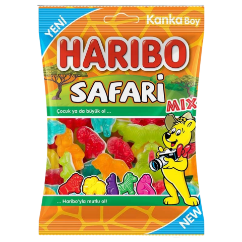 HARIBO JELİBON SAFARI MIX 70GR*24