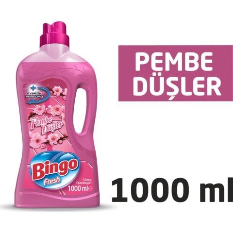 Bingo Fresh Yüzey Temizleyici 1 Lt Pembe Düşler