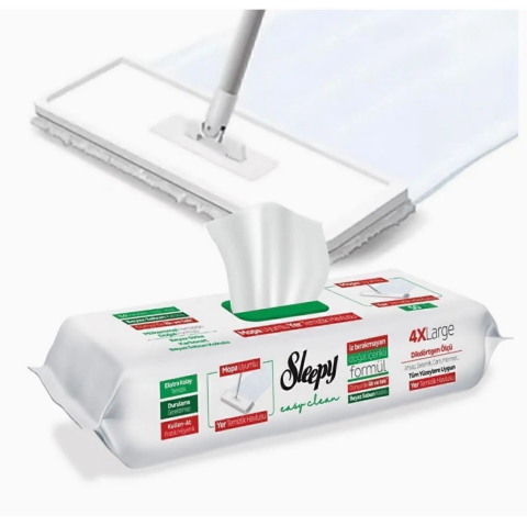 HAVLU SLEEPY MOP MENDİLİ 50LI*6 BEYAZ SABUN