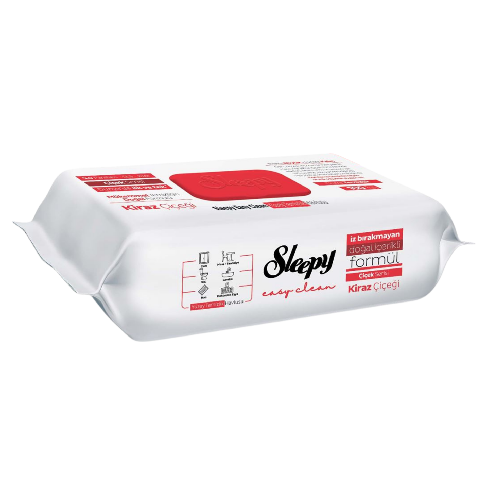 HAVLU SLEEPY Y.T. MENDİLİ 100'LÜ*12 KİRAZ