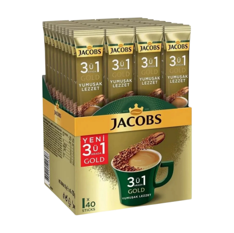 Jacobs Gold Yumuşak Lezzet 3 Ü 1 Arada 18 Gr x 40'lı Paket Çözünebilir Kahve*6 paket